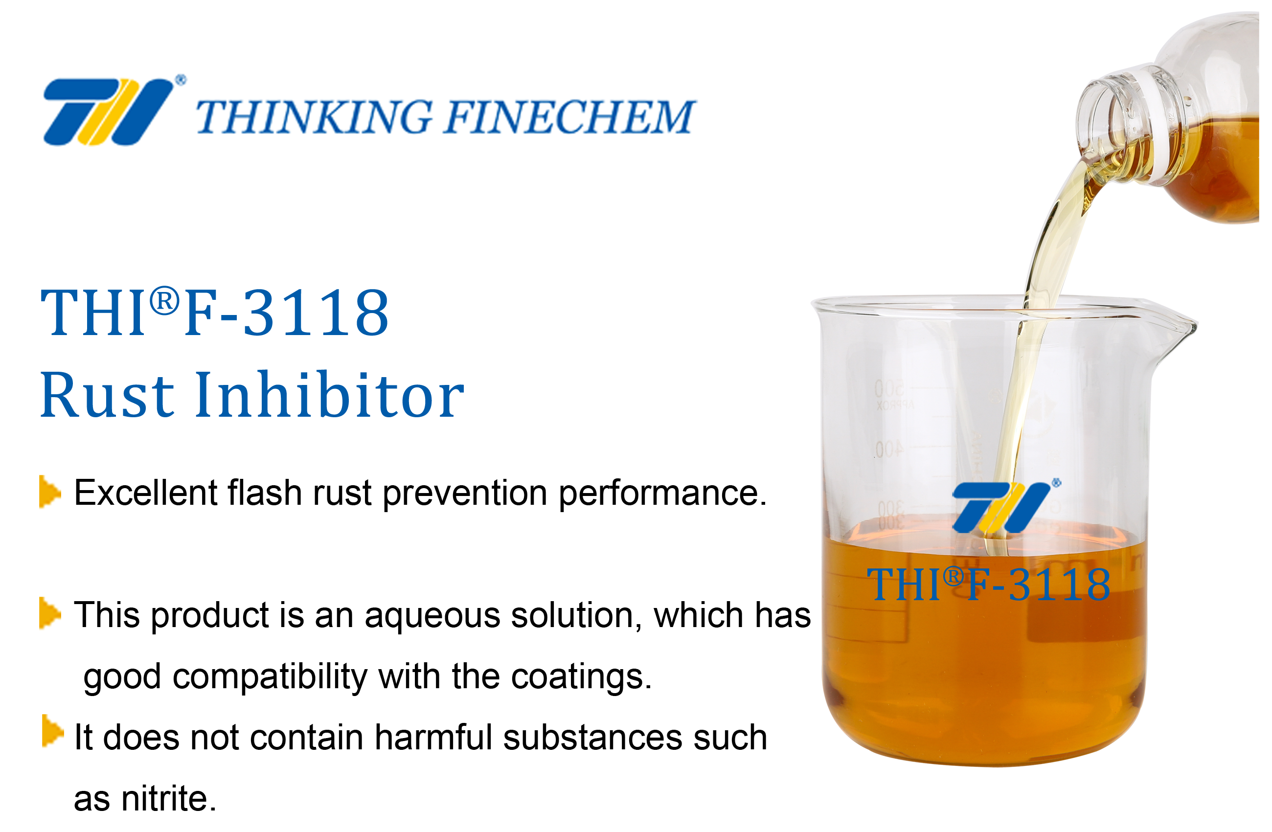 THIF-3118 Flash Rust Inhibitor (Water-based coating antirust agent)