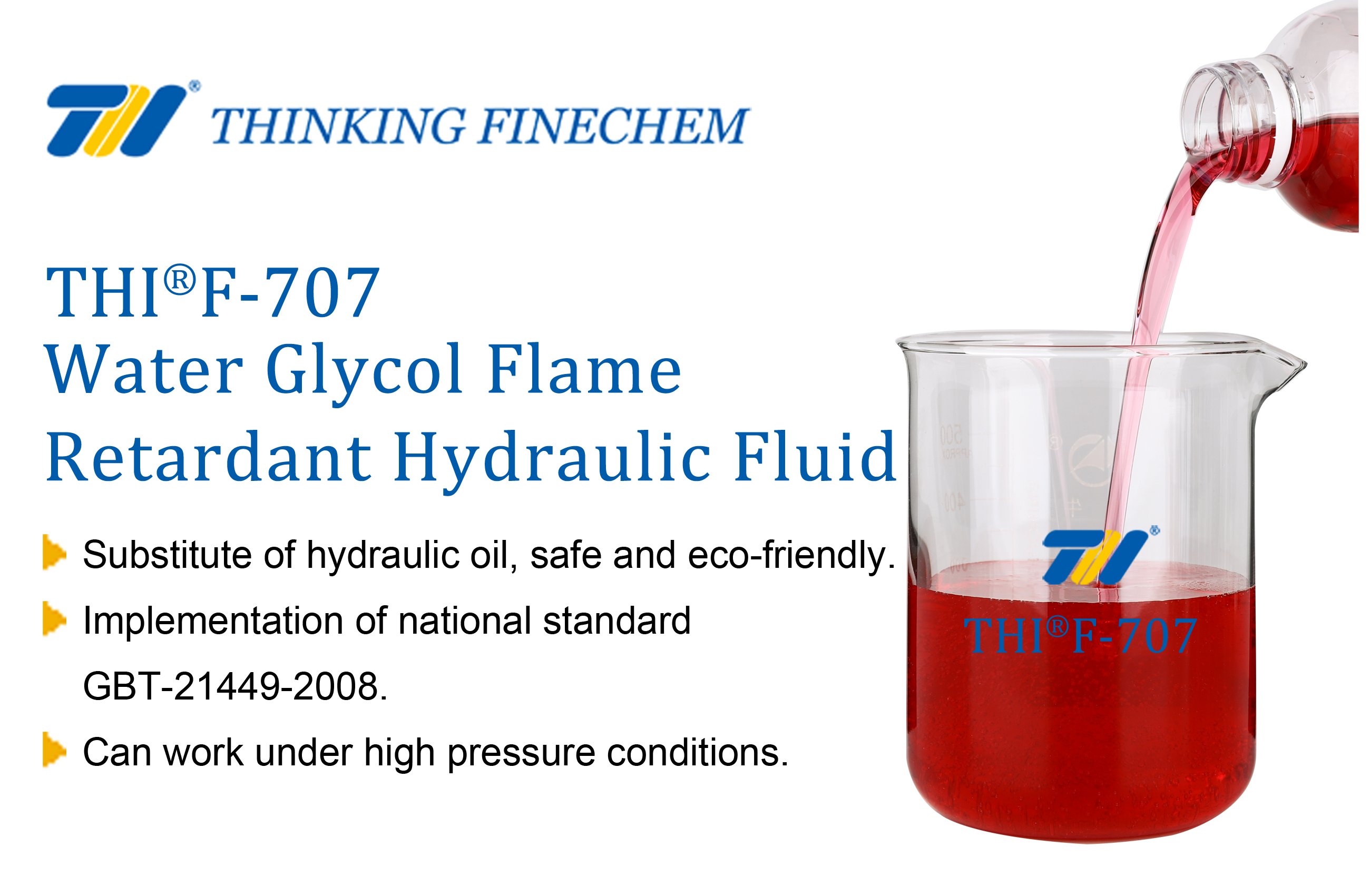 THIF-707 Water glycol flame resistant hydraulic fluid