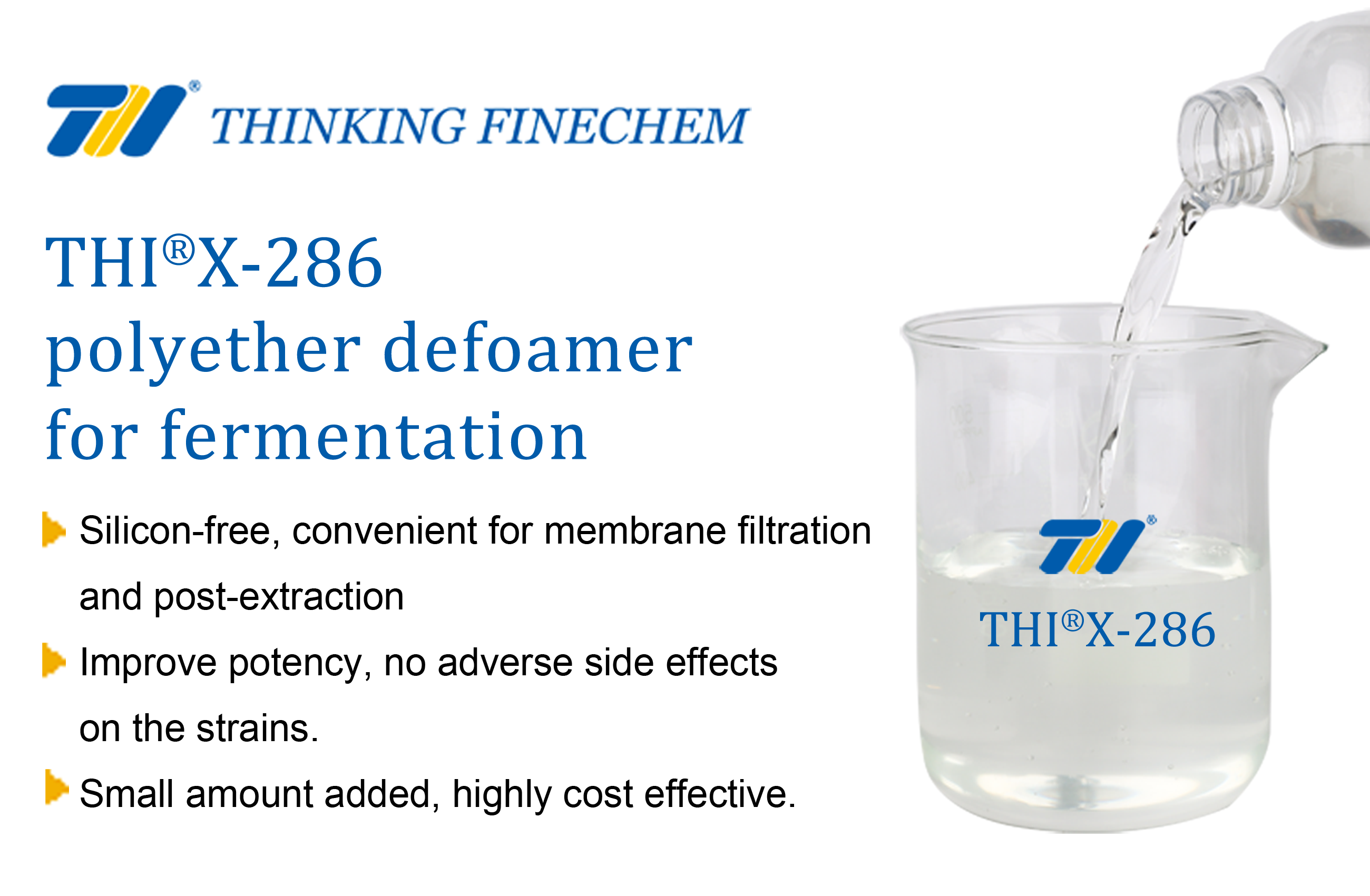 THI® X-286 polyether defoamer for fermentation