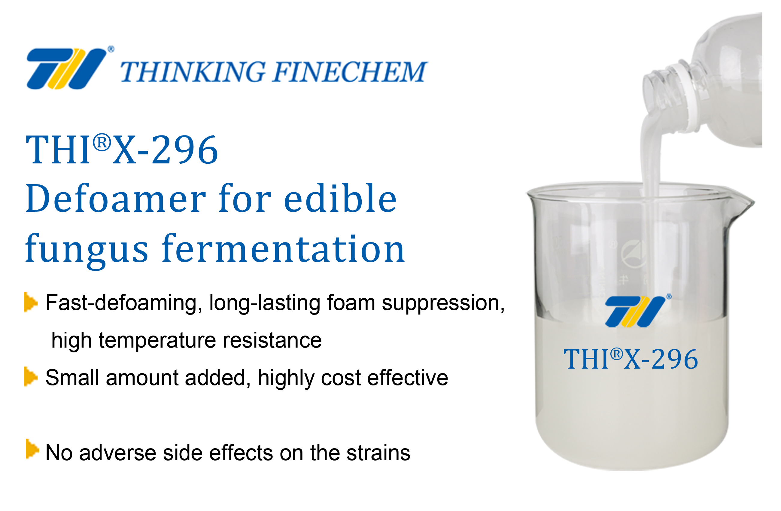 THIX-296 defoamer for edible fungus fermentation