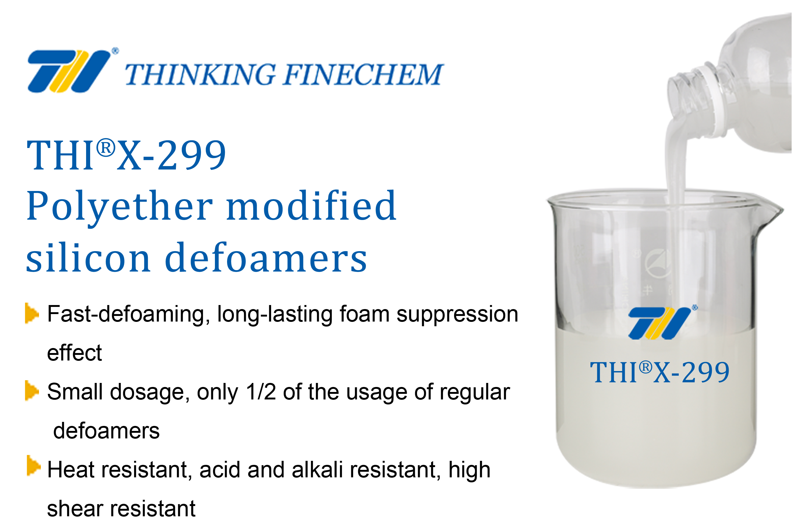 THIX-299 Polyether modified silicon defoamers