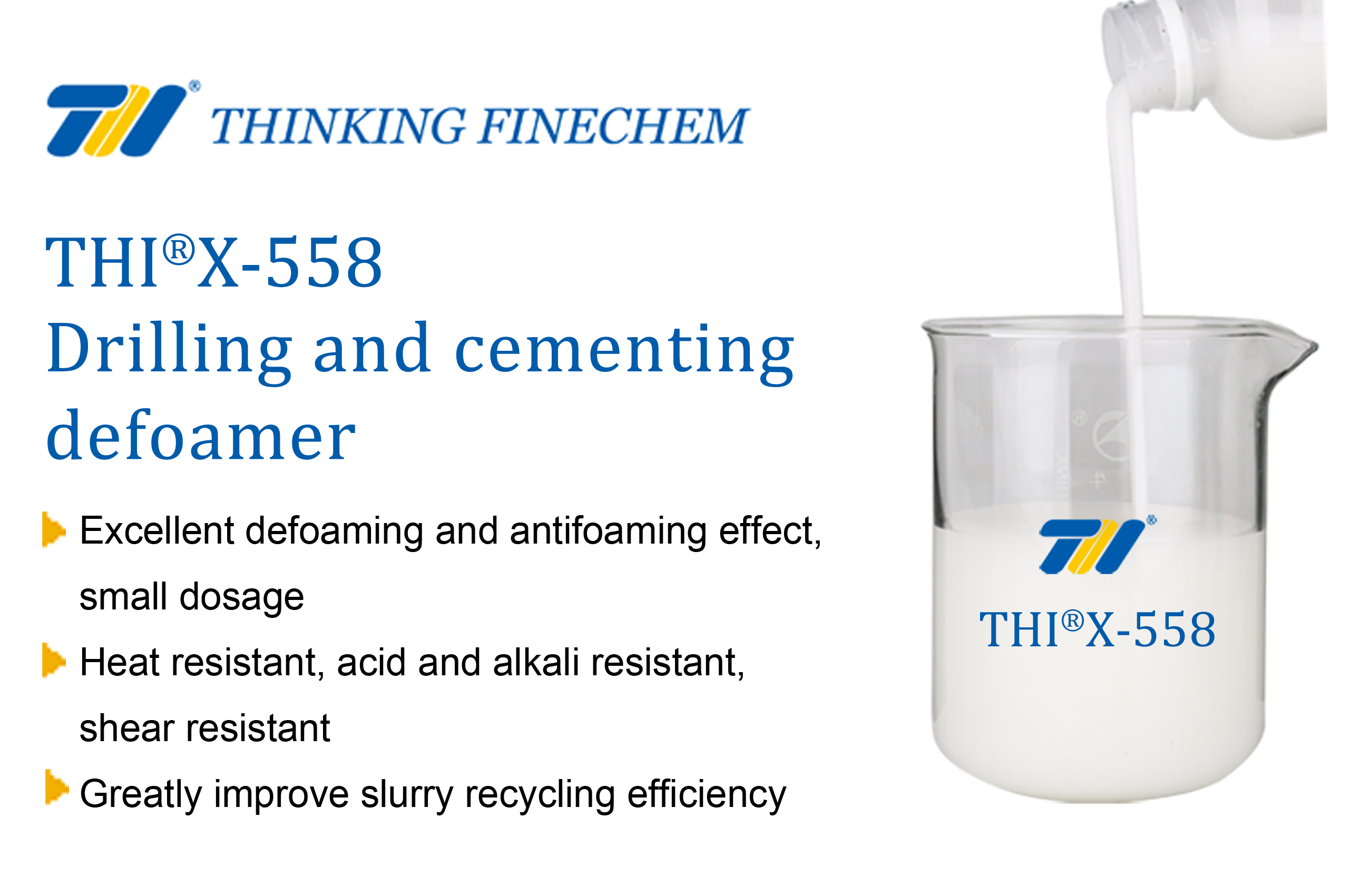 THIX-558 drilling and cementing defoamer